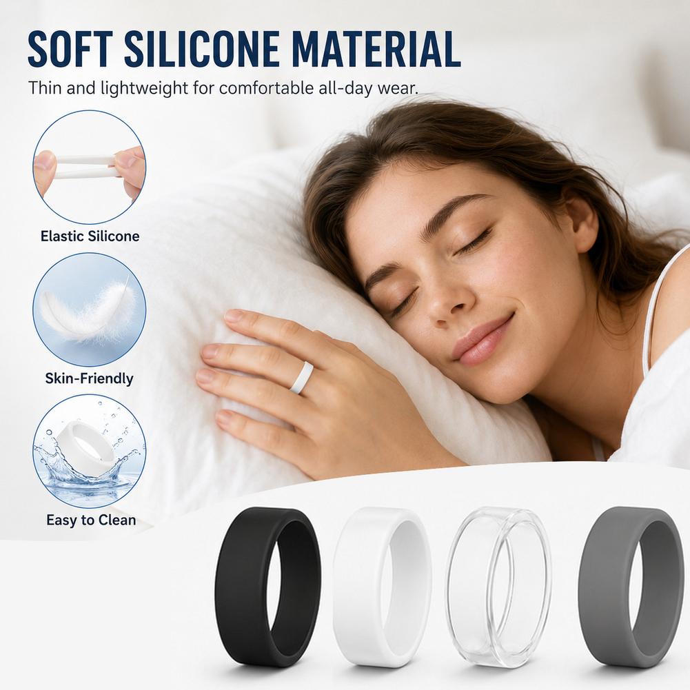 Gymnastic Ring - Oura Ring5スマートリングフィットネス用、傷防止、防水、耐衝撃リング保護シリコンカバー、ブラックホワイトケース