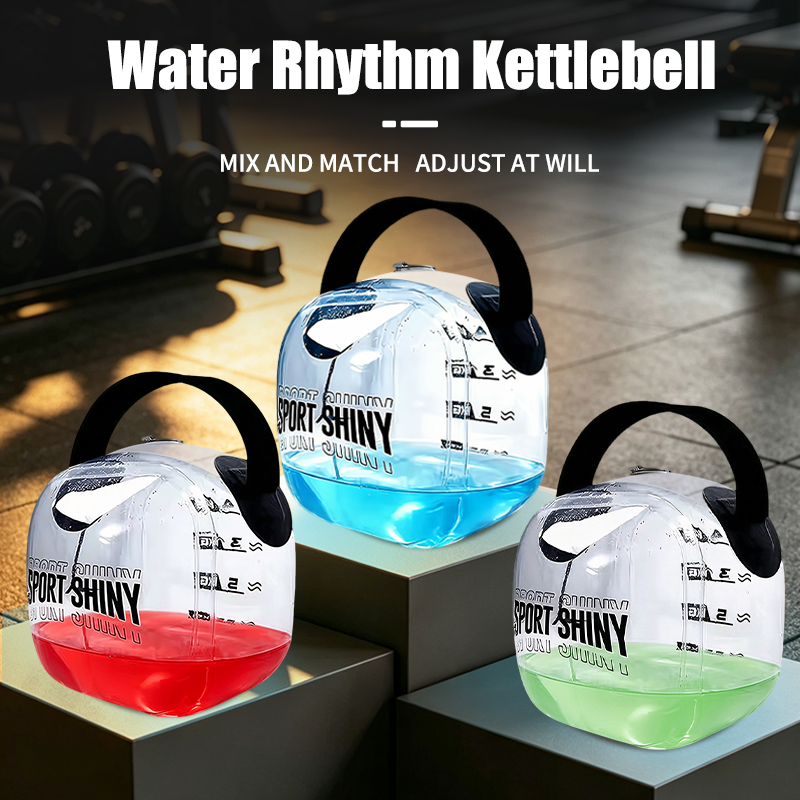 Kettlebell - ポータブルウォーターケトルベル、調整可能な重量トレーニングギア、腕と全身のワークアウト用、エアポンプと顔料付き