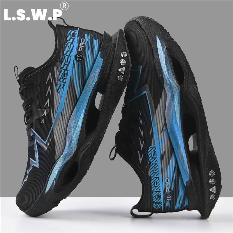 Weightlifting Shoes - ユニセックスのプロ仕様カーボンプレート搭載レーシングランニングシューズ。中空構造のソールと反発力のあるテクノロジーを採用し、軽量で通気性の良いメッシュ素材を使用。滑りにくく、耐久性にも優れ、ティーンエイジャー、キャンパスでのジョギング、体重の重い方、屋外での長距離ランニングトレーニングに適しています。マルチカラーのスポーツシューズ。