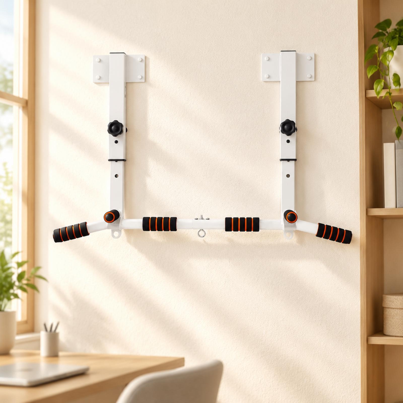 家庭用エクササイズ器具、筋力トレーニング用、水平壁掛けプルア - Pull Up Bar のレビューと価格
