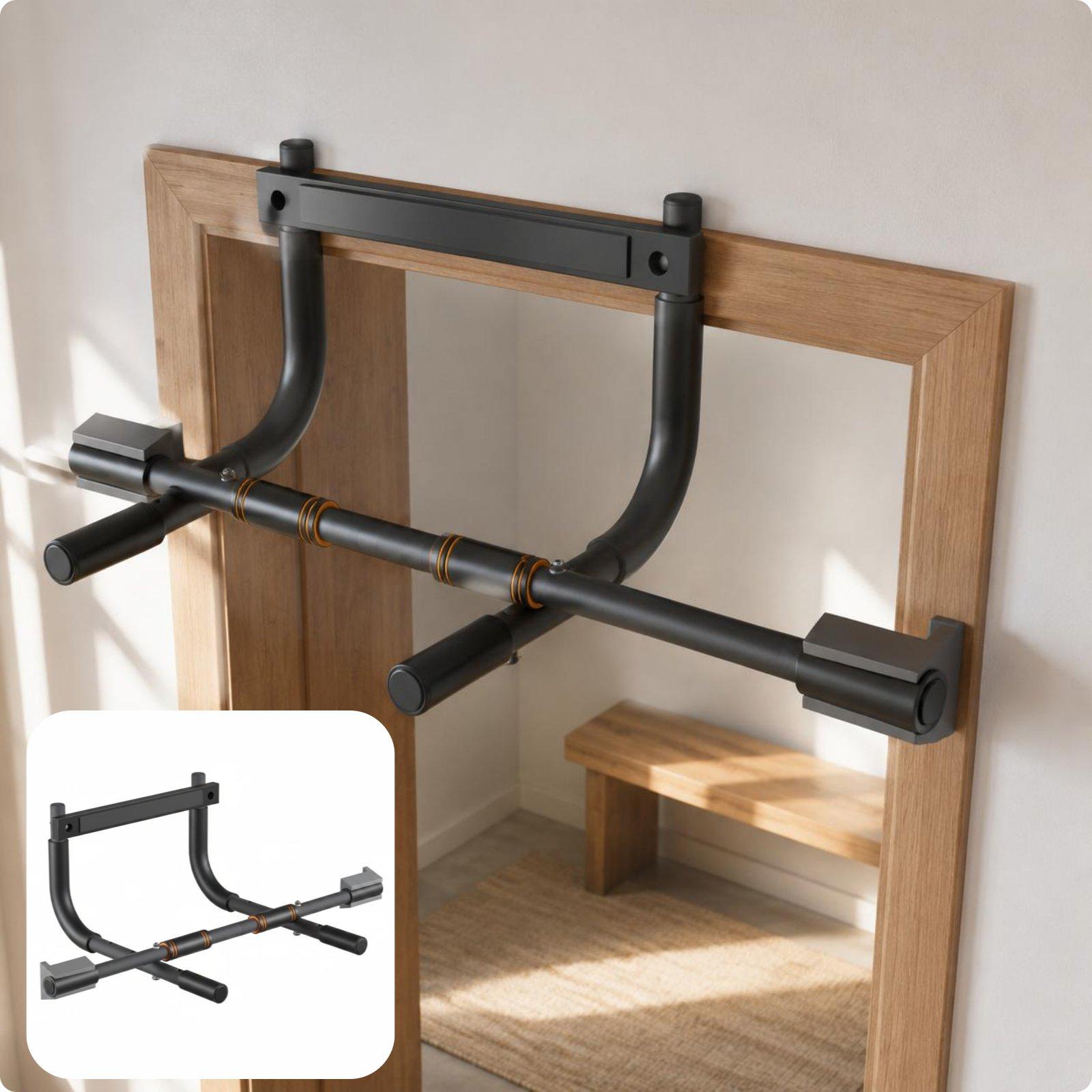 ドア枠懸垂バー、エクササイズ器具なし、家庭用エクササイザー用 - Pull Up Bar のレビューと価格