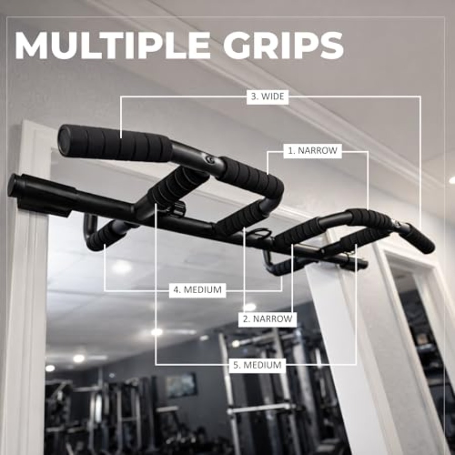 ドア枠懸垂バー セット サスペンションストラップ付き マルチ - Pull Up Bar のレビューと価格
