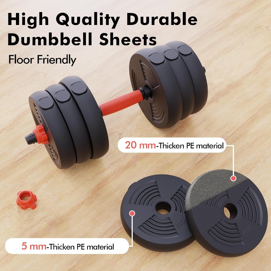 調整可能なダンベルセット。60ポンドのフリーウェイトセットで - Kettlebell のレビューと価格